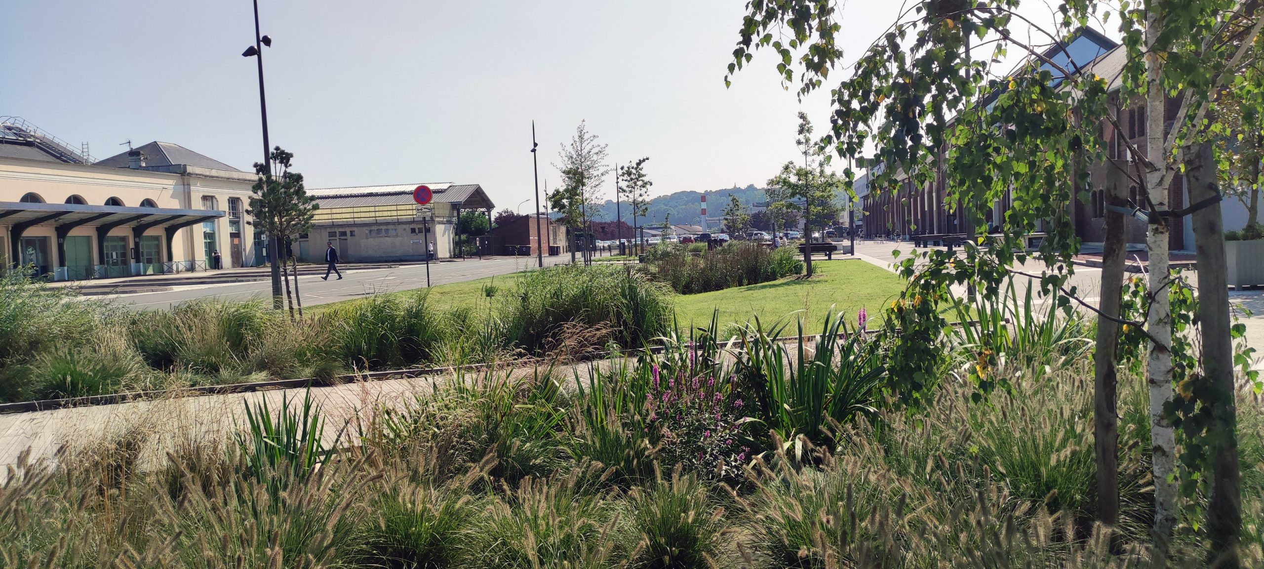 Parvis du multiplexe Dieppe,place urbaine,gestion des eaux pluviales
