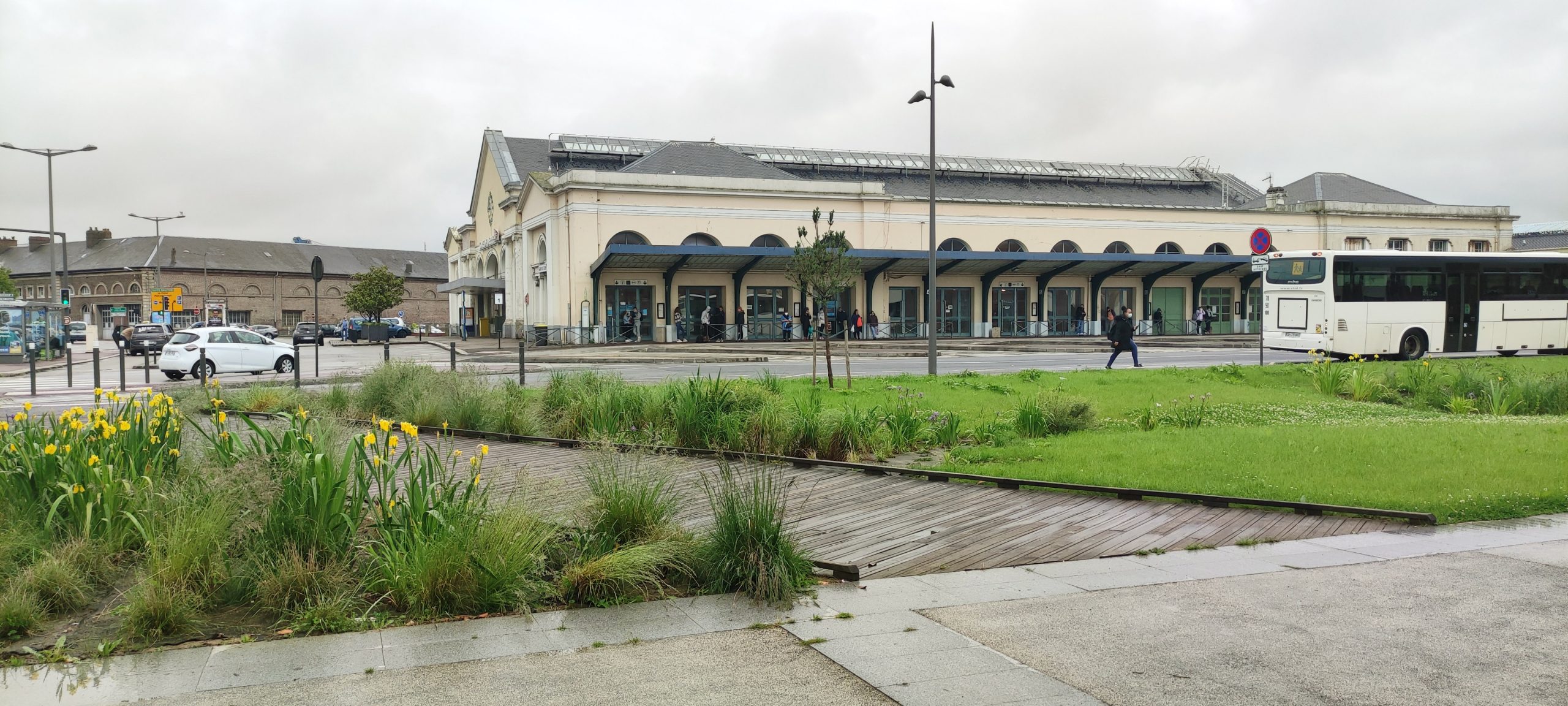 Parvis du multiplexe Dieppe,place urbaine,gestion des eaux pluviales